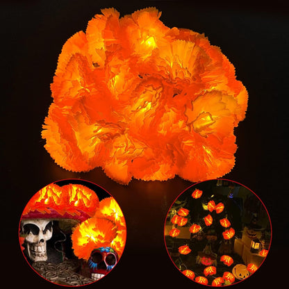 guirnalda cempasúchil led 5p (1.5metros) Dia De Muerto