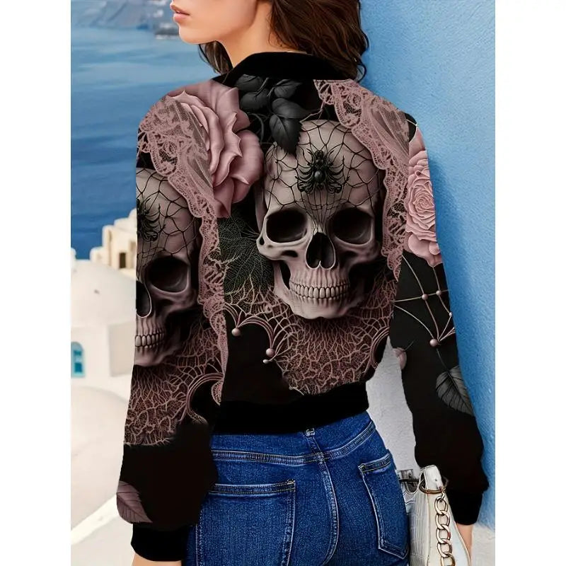 Chaqueta Halloween calavera - frente