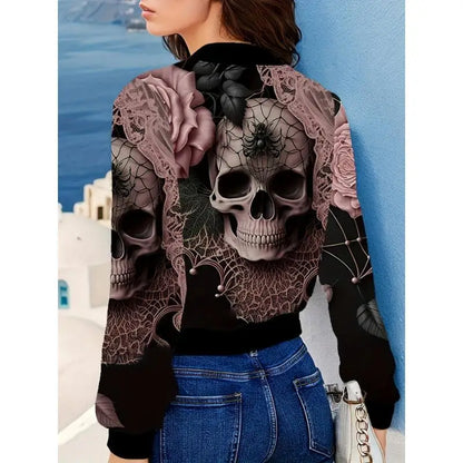 Chaqueta Halloween calavera - frente