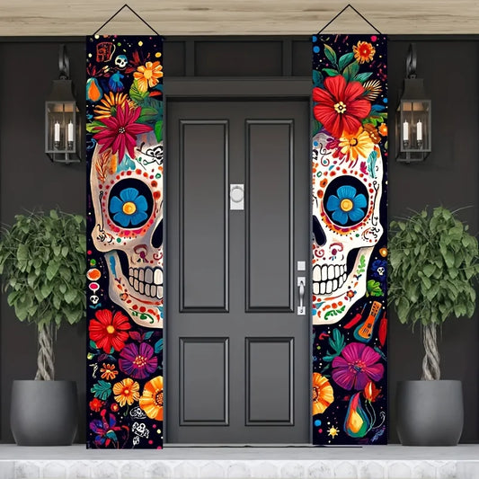 Pancarta Señal Mexicana Día de los Muertos (2 uds.)