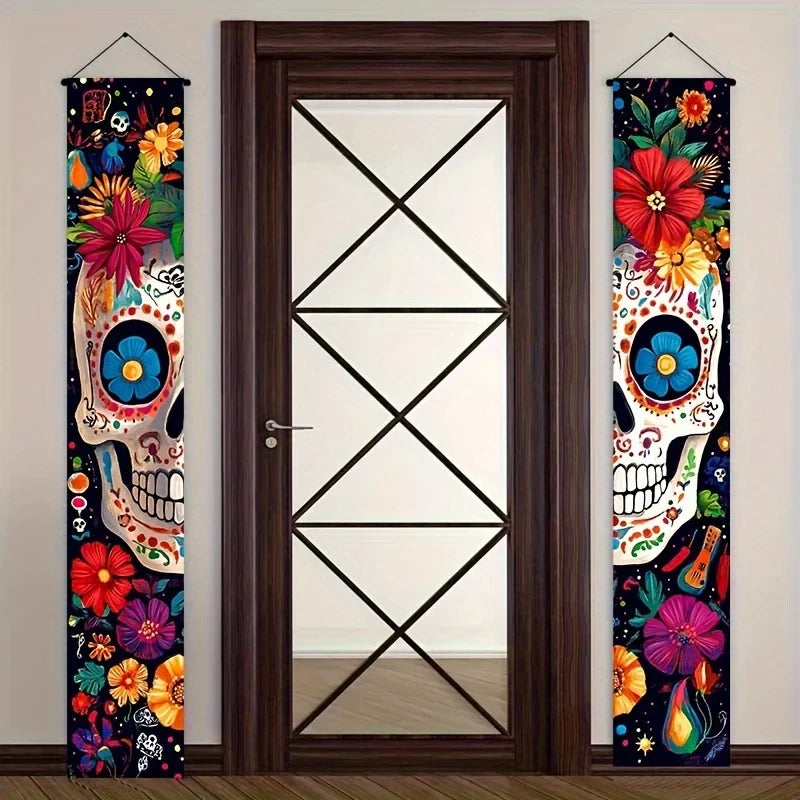 Pancarta Señal Mexicana Día de los Muertos (2 uds.)