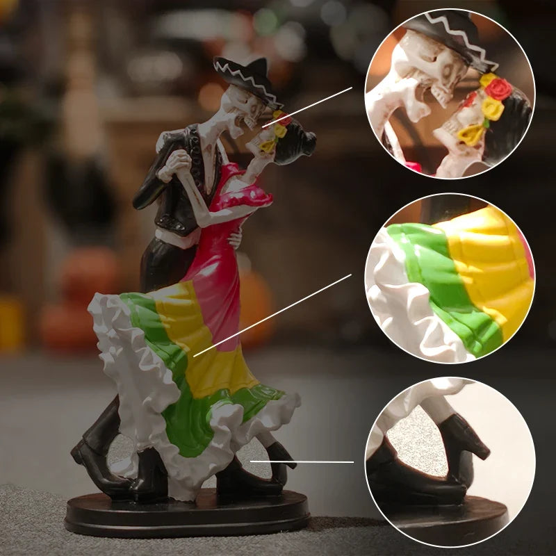 Estatua Esqueleto Bailarín Día de los Muertos