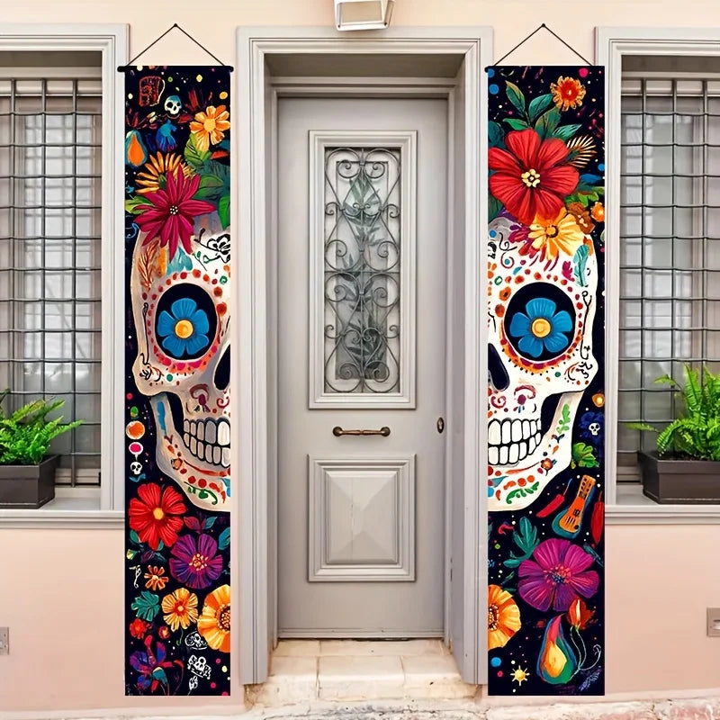 Pancarta Señal Mexicana Día de los Muertos (2 uds.)
