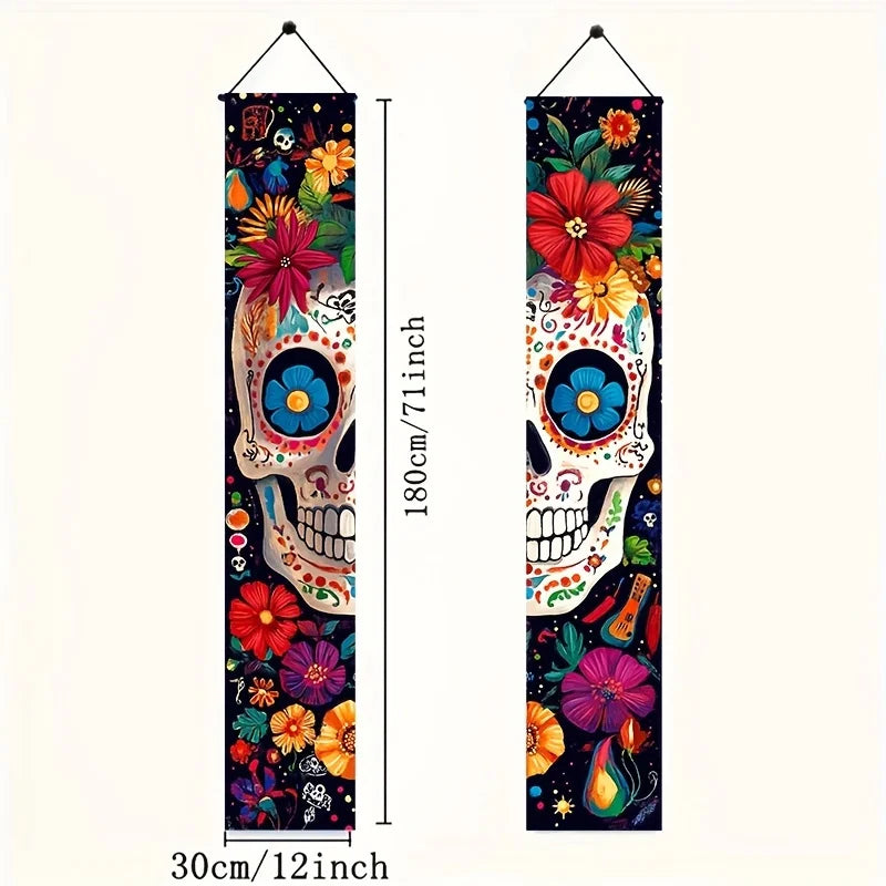 Pancarta Señal Mexicana Día de los Muertos (2 uds.)