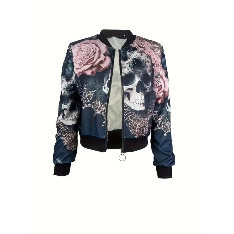 Chaqueta Halloween calavera - vista lateral
