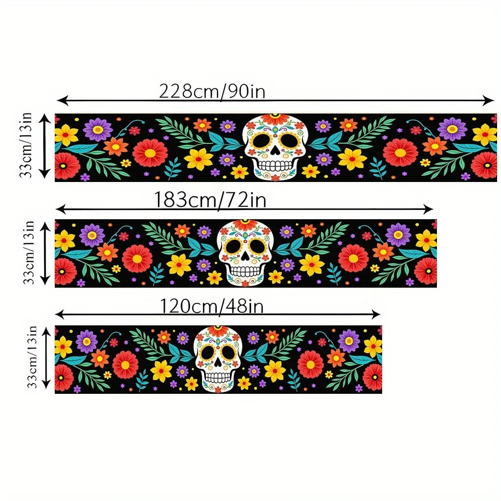 Camino de Mesa Calaveras de Azúcar Día de Muertos
