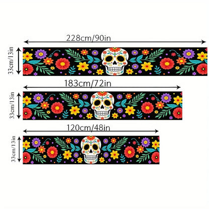Camino de Mesa Calaveras de Azúcar Día de Muertos