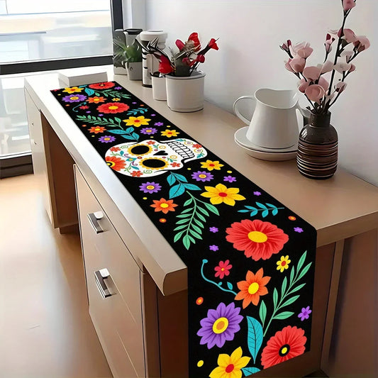 Camino de Mesa Calaveras de Azúcar Día de Muertos