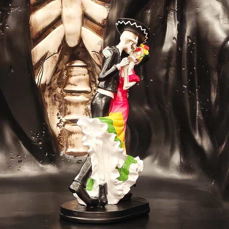 Estatua Esqueleto Bailarín Día de los Muertos