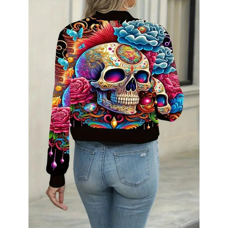 Chaqueta Halloween calavera - espalda