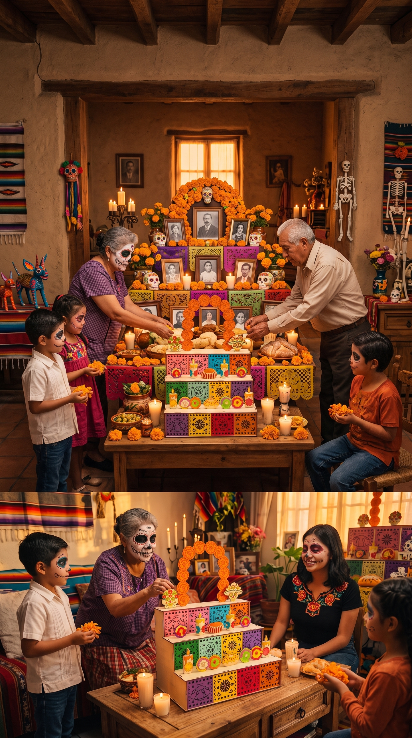 Alta GRANDE De Ofrenda Dia De Muertos 1*1.70*80