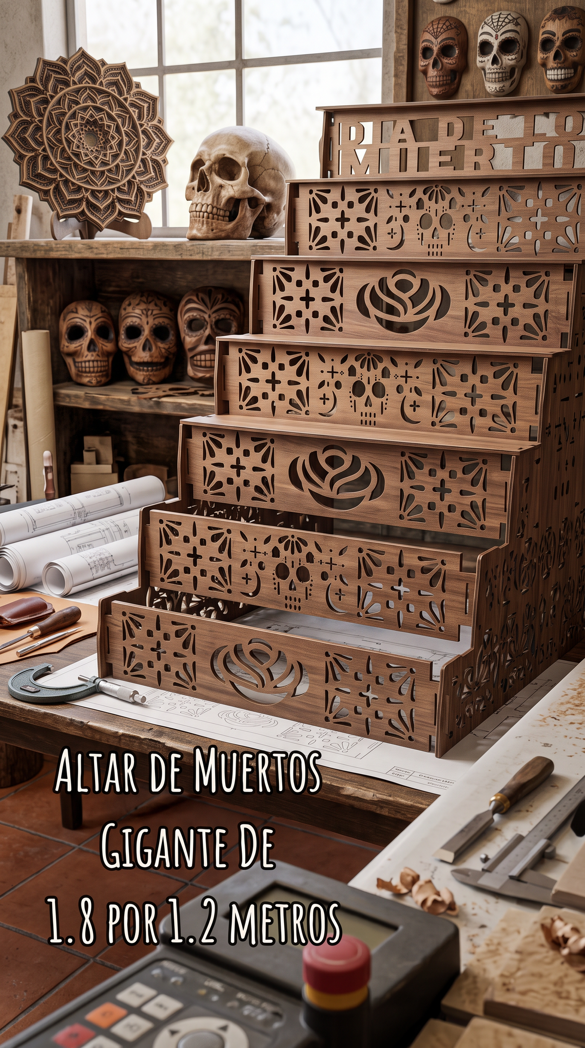 Altar de 7 pisos medias 120*180